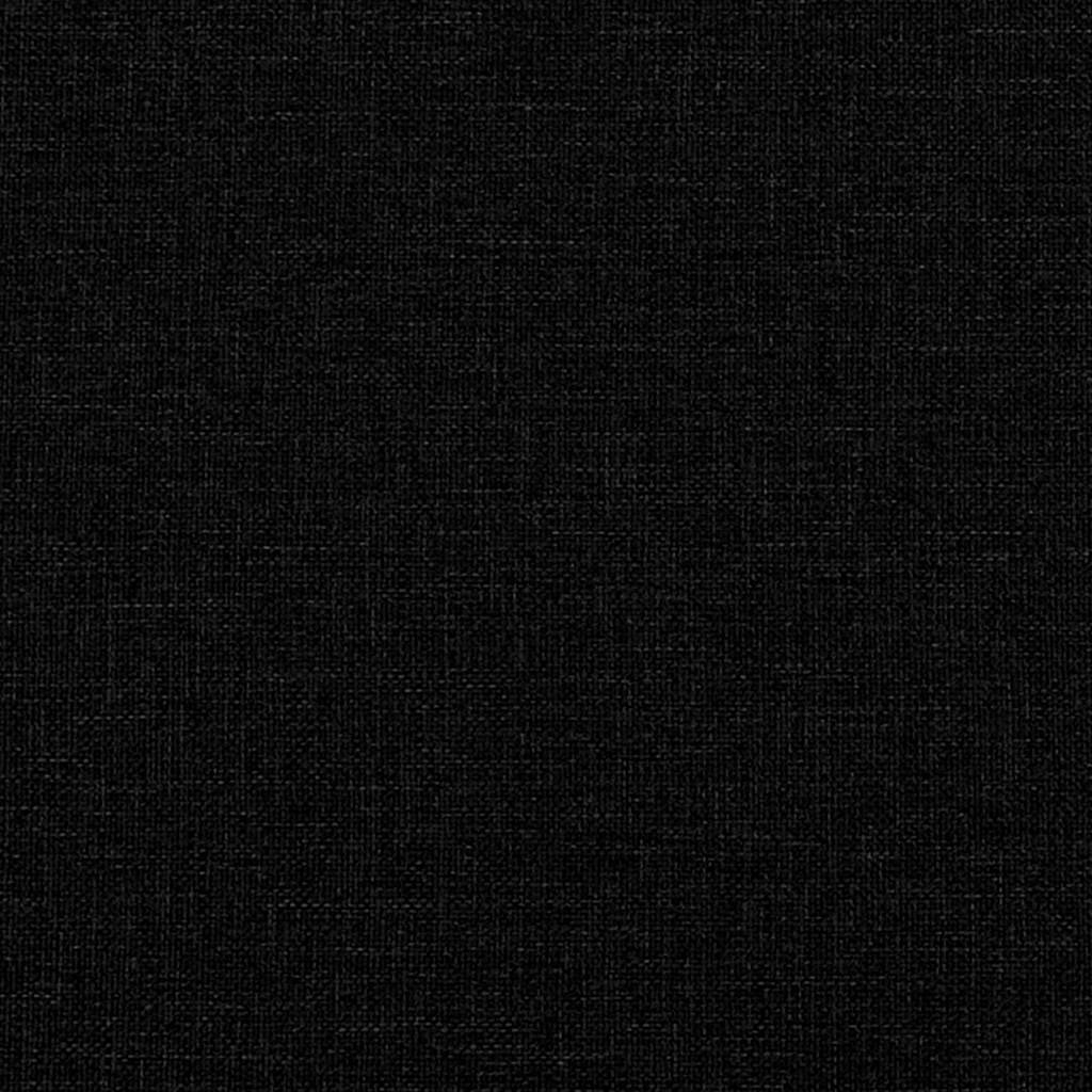 Canapé avec coussin Noir 219 x 77 x 82 cm tissu