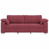 Canapé avec coussin Rouge bordeaux 219 x 77 x 82 cm tissu