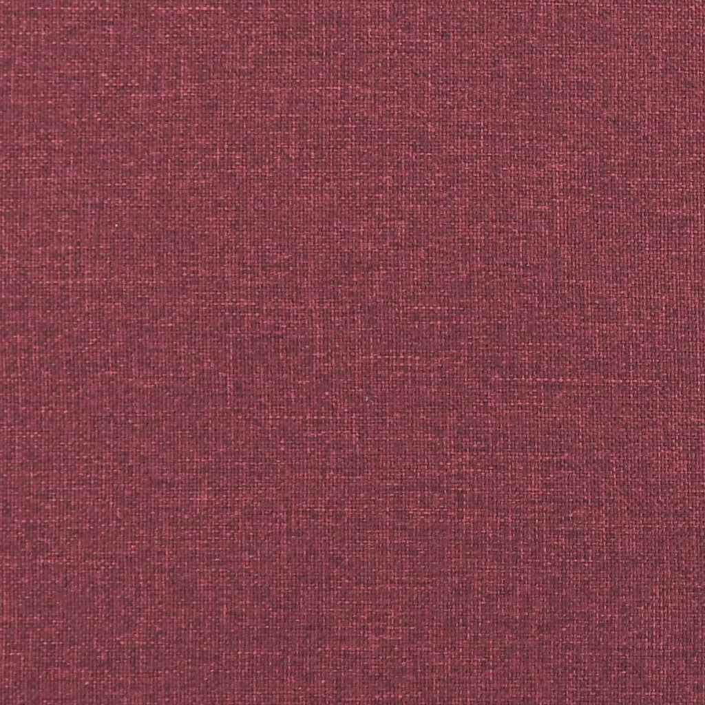 Canapé avec coussin Rouge bordeaux 219 x 77 x 82 cm tissu