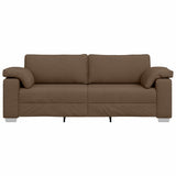 Canapé avec coussin Marron 219 x 77 x 82 cm tissu