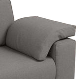 Canapé avec coussin Taupe 219 x 77 x 82 cm tissu