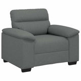Fauteuil gris foncé 60 cm tissu