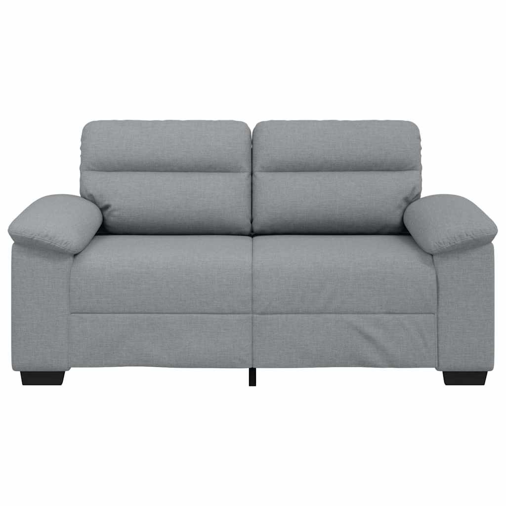 Canapé à 2 places gris clair 120 cm tissu