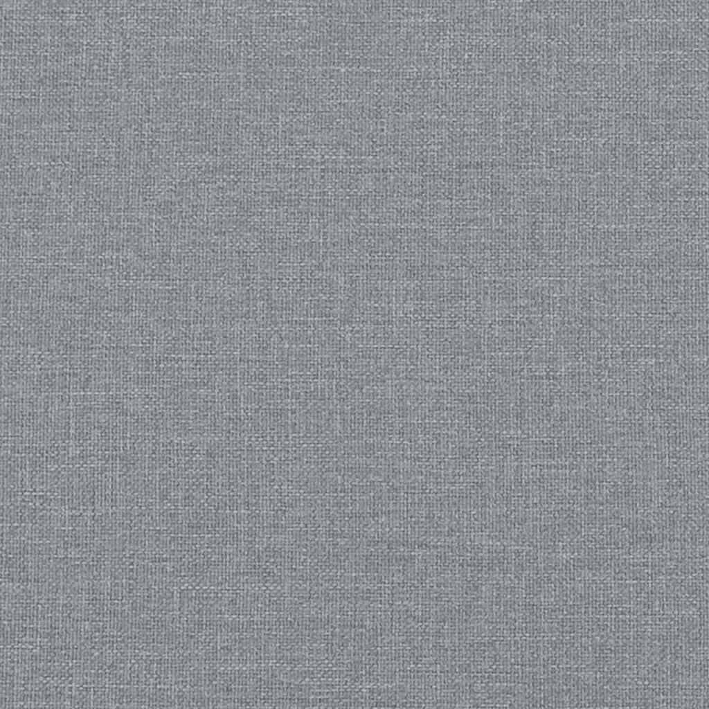 Canapé à 2 places gris clair 120 cm tissu