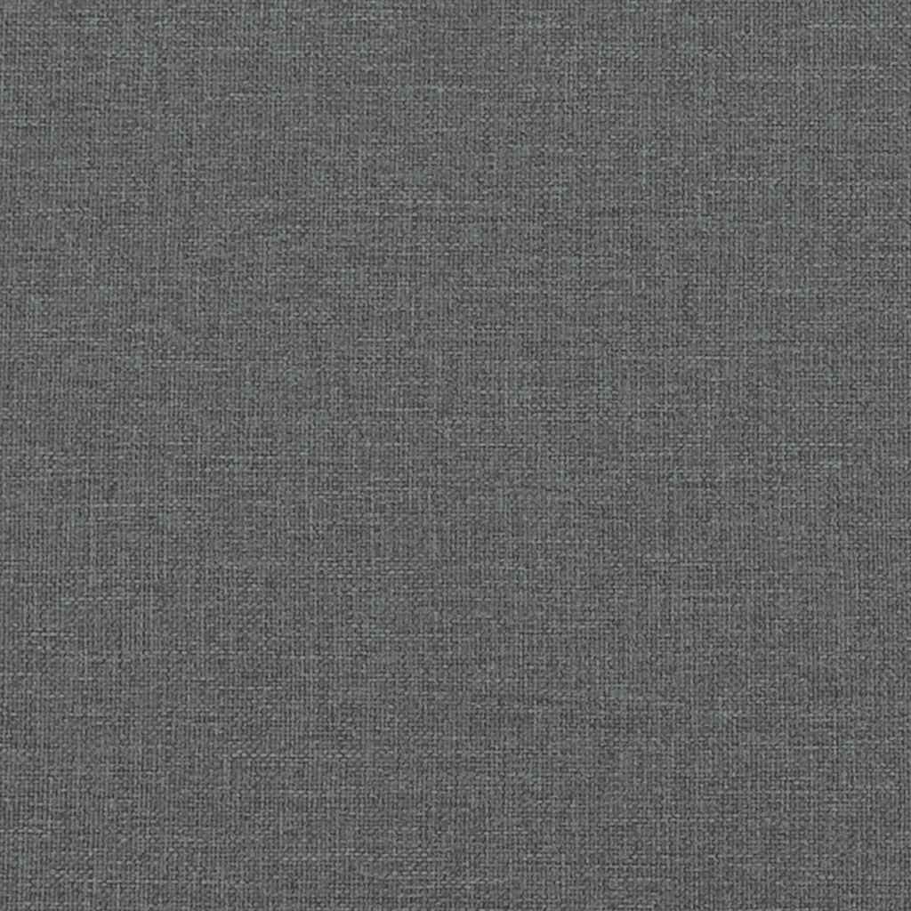 Canapé à 2 places gris foncé 120 cm tissu