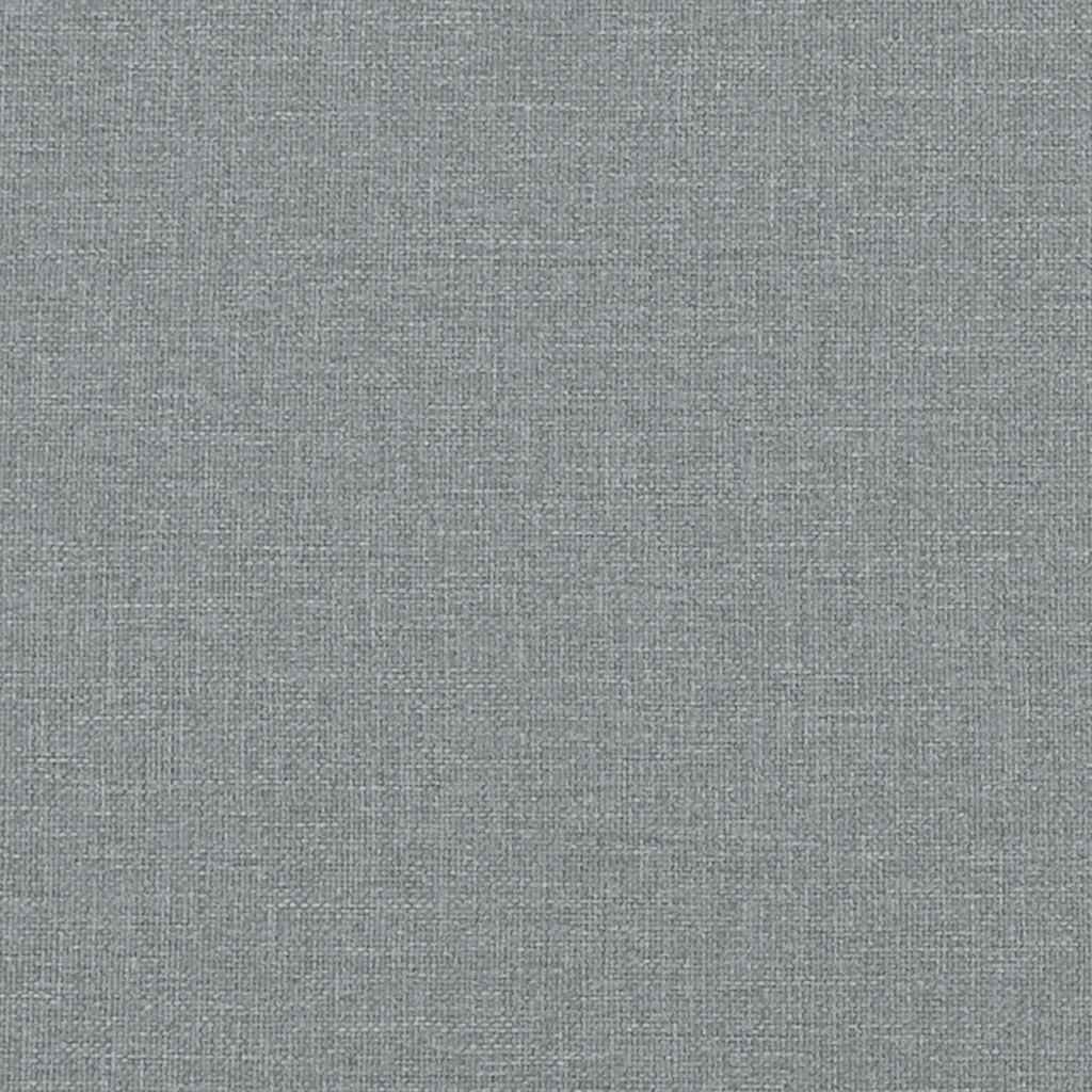 Canapé 2 places avec méridienne en L gris clair 125 cm tissu