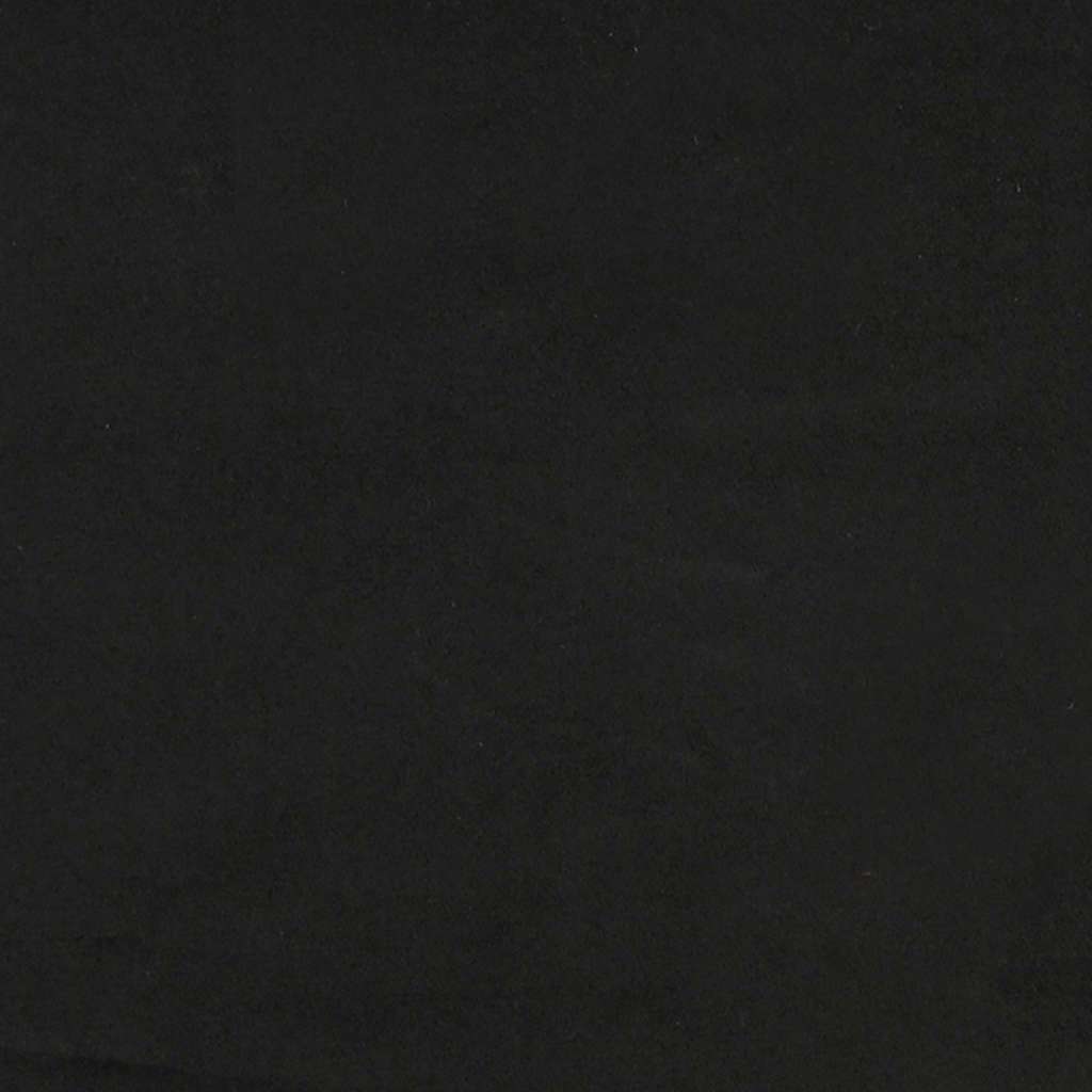 Canapé 2 places avec méridienne en L Noir 125 cm Velours