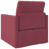 Canapé-lit avec coussin Rouge bordeaux 74 x 77 x 81 cm tissu