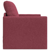 Canapé-lit avec coussin Rouge bordeaux 74 x 77 x 81 cm tissu