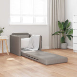 Canapé-lit avec coussin Taupe 74 x 77 x 81 cm tissu