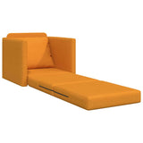 Canapé-lit avec coussin Jaune foncé 74 x 77 x 81 cm tissu