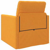 Canapé-lit avec coussin Jaune foncé 74 x 77 x 81 cm tissu