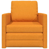 Canapé-lit avec coussin Jaune foncé 74 x 77 x 81 cm tissu