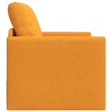 Canapé-lit avec coussin Jaune foncé 74 x 77 x 81 cm tissu