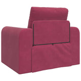 Canapé-Lit Rouge bordeaux 98 x 71 x 83 cm Velours
