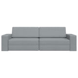 Canapé-lit au sol Gris clair 245 x 78 x 77 cm tissu