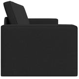 Canapé-lit au sol Noir 245 x 78 x 77 cm tissu