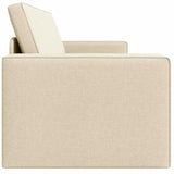 Canapé-lit au sol Crème 245 x 78 x 77 cm tissu