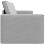 Canapé-lit au sol Gris nuage 245 x 78 x 77 cm tissu