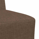 Canapé modulaire sans accoudoirs Marron 55 cm Tissu