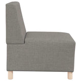 Canapé modulaire sans accoudoirs Taupe 55 cm Tissu
