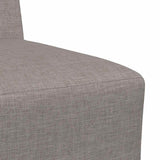 Canapé modulaire sans accoudoirs Taupe 55 cm Tissu