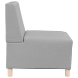 Canapé modulaire sans accoudoirs Gris nuage 55 cm Tissu
