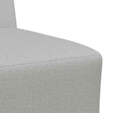 Canapé modulaire sans accoudoirs Gris nuage 55 cm Tissu