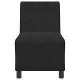 Unité de Sofa Modulaire Sans Accoudoirs Noir 55 x 74 x 82 cm