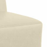 Unité de Sofa Modulaire Sans Accoudoirs Crème 55 x 74 x 82 cm