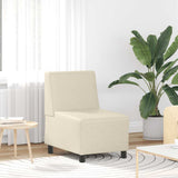 Unité de Sofa Modulaire Sans Accoudoirs Crème 55 x 74 x 82 cm