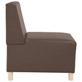 Canapé modulaire sans accoudoirs Marron 55 cm Similicuir