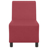 Unité de Sofa Modulaire Sans Accoudoirs Bordeaux