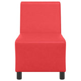 Unité de Sofa Modulaire Sans Accoudoirs Rouge 55 x 74 x 82 cm