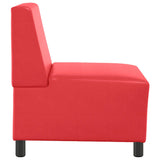 Unité de Sofa Modulaire Sans Accoudoirs Rouge 55 x 74 x 82 cm
