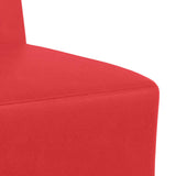 Unité de Sofa Modulaire Sans Accoudoirs Rouge 55 x 74 x 82 cm