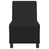 Unité de Sofa Modulaire Sans Accoudoirs Noir 55 x 74 x 82 cm