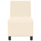 Unité de Sofa Modulaire Sans Accoudoirs Crème 55 x 74 x 82 cm