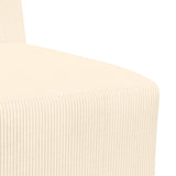 Unité de Sofa Modulaire Sans Accoudoirs Crème 55 x 74 x 82 cm