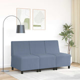 Unité de Sofa Modulaire Sans Accoudoirs Bleu 55 x 74 x 82 cm
