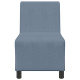 Unité de Sofa Modulaire Sans Accoudoirs Bleu 55 x 74 x 82 cm