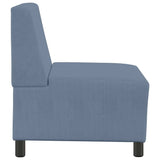 Unité de Sofa Modulaire Sans Accoudoirs Bleu 55 x 74 x 82 cm
