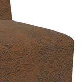 Unité de Sofa Modulaire Sans Accoudoirs Marron 55 x 74 x 82 cm