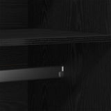 Armoire avec stockage Noir 90 x 52 x 200 cm Bois d'ingénierie