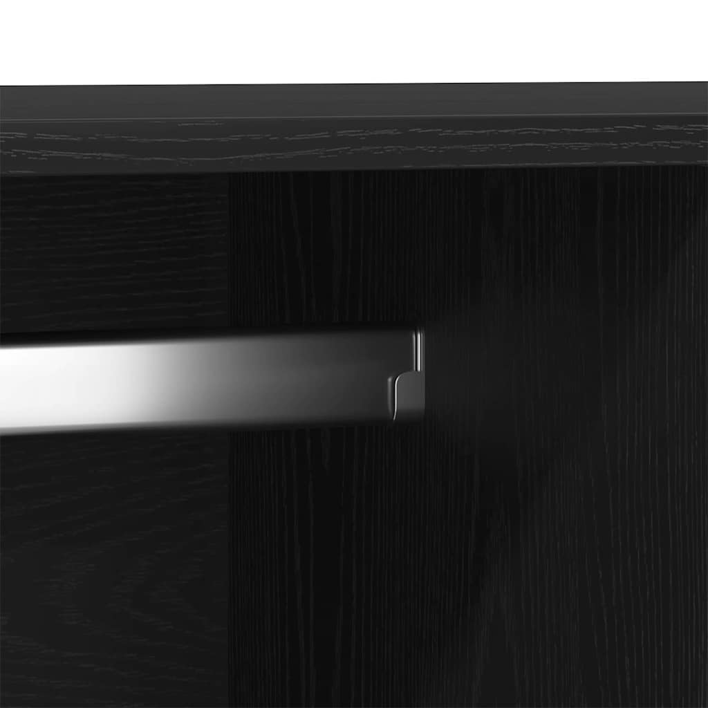 Armoire Chêne noir 80 x 52 x 180 cm Bois d'ingénierie