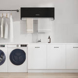 Armoire avec stockage Noir 100 x 32.5 x 35 cm Bois d'ingénierie