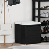 Commode Chêne noir 40.5 x 40 x 40 cm Bois d'ingénierie