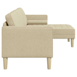 Ensemble de Canapés Crème 173 x 131 x 67 cm tissu