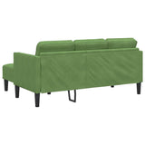Ensemble de Canapés Vert clair 173 x 131 x 67 cm Velours