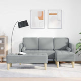 Ensemble de Canapés 2 pcs Gris clair 173 x 131 x 67 cm tissu